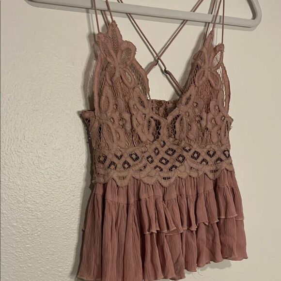 Free people‎ Adella dusty pink tank, size XS - Picture 4 of 7